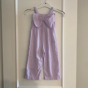 Zara Toddler Lilac Pastel Bow One Piece sz 2-3Y